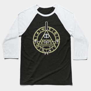 Bill Cipher neon Baseball T-Shirt